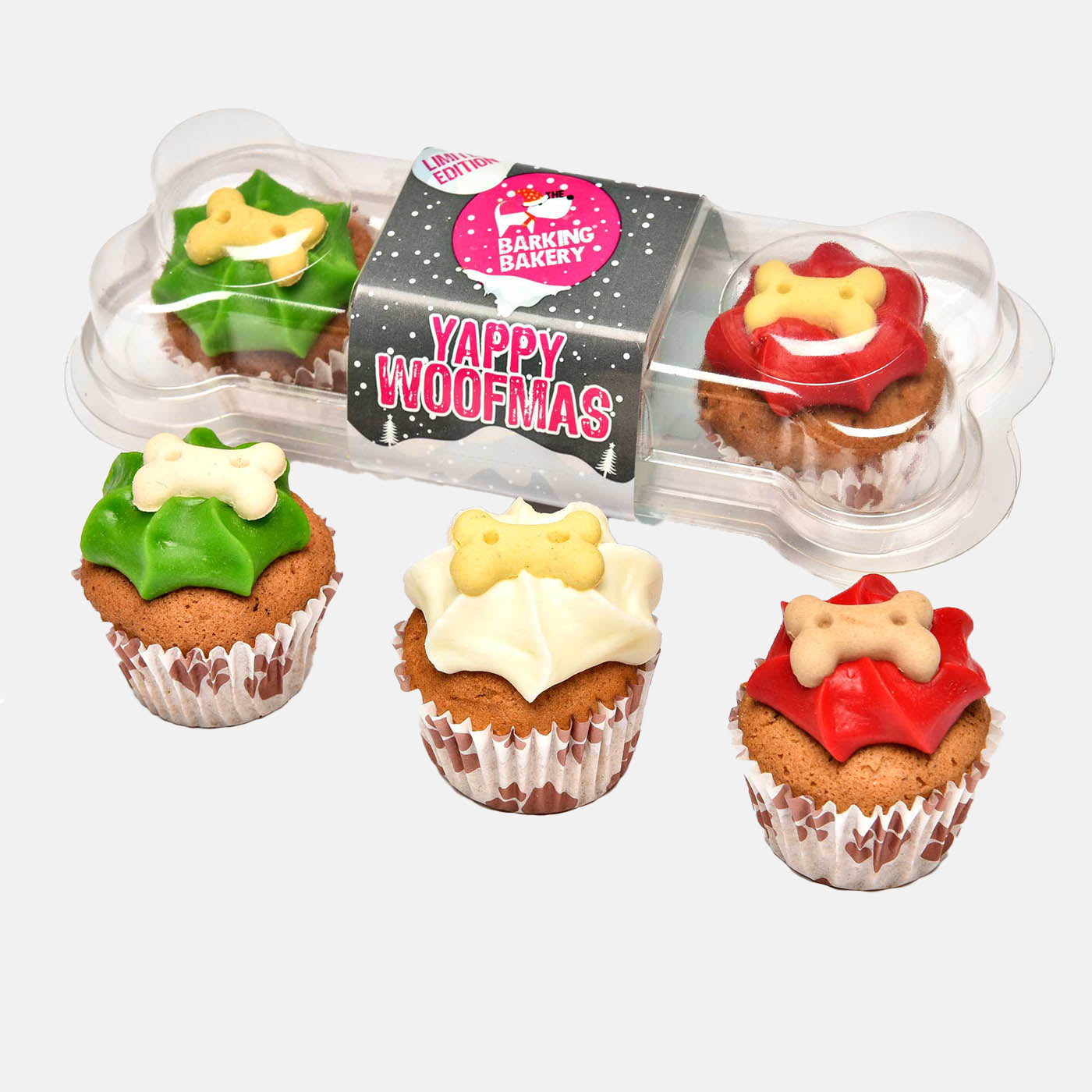 Barking Bakery Yappy Woofmass Mini Iced Trios