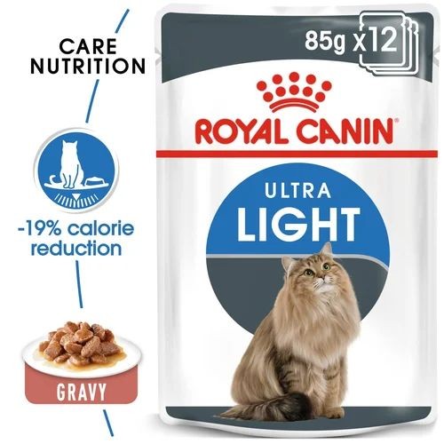 Royal Canin Light Weight Cat Food in Gravy Pouches 12 x 85g