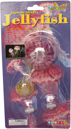 Jellyfish Twin Pack Purple/Yellow Glowing Effect