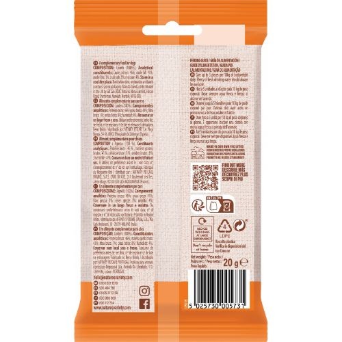 Nature's Variety Freeze Dried Dog Food Meat Bites Lamb 20g