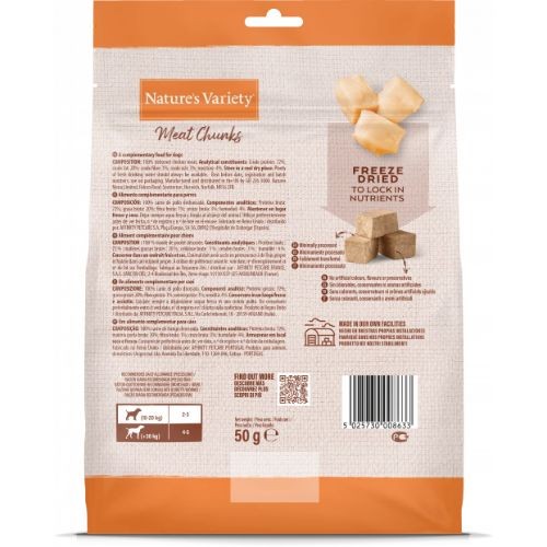 Nature's Variety Freeze Dried Chicken Chunks Dog Food - 50g