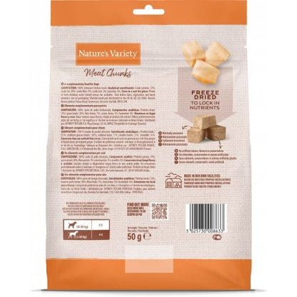 Nature's Variety Freeze Dried Chicken Chunks Dog Food - 50g