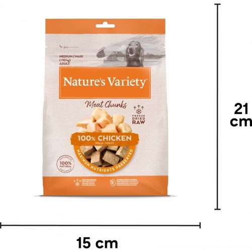 Nature's Variety Freeze Dried Chicken Chunks Dog Food - 50g