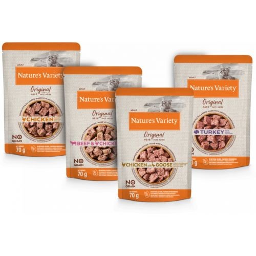 Nature's Variety Original Multipack Pouches for Adult Cats 12 x 70g