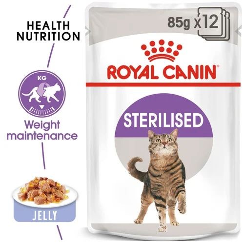 Royal Canin Sterilised Cat Food in Jelly Pouches 12 x 85g
