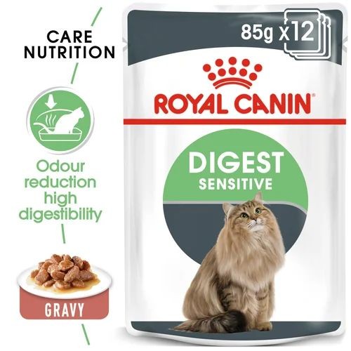 Royal Canin Digest Sensitive Cat Food in Gravy Pouches 12 x 85g