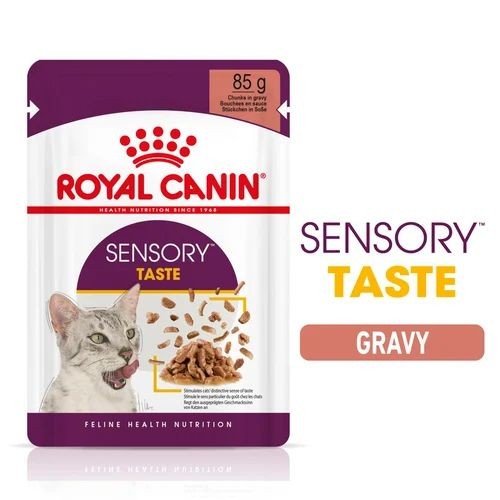 Royal Canin FHN Sensory Taste Cat Food Pouch in Gravy 12 x 85g