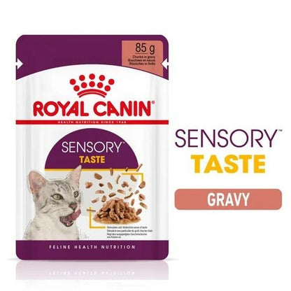 Royal Canin FHN Sensory Taste Cat Food Pouch in Gravy 12 x 85g
